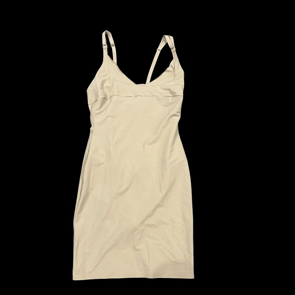 Flexees Maidenform Beige Firm Wear Your‎ Own Bra Shapewear Slip 83053 Womens L